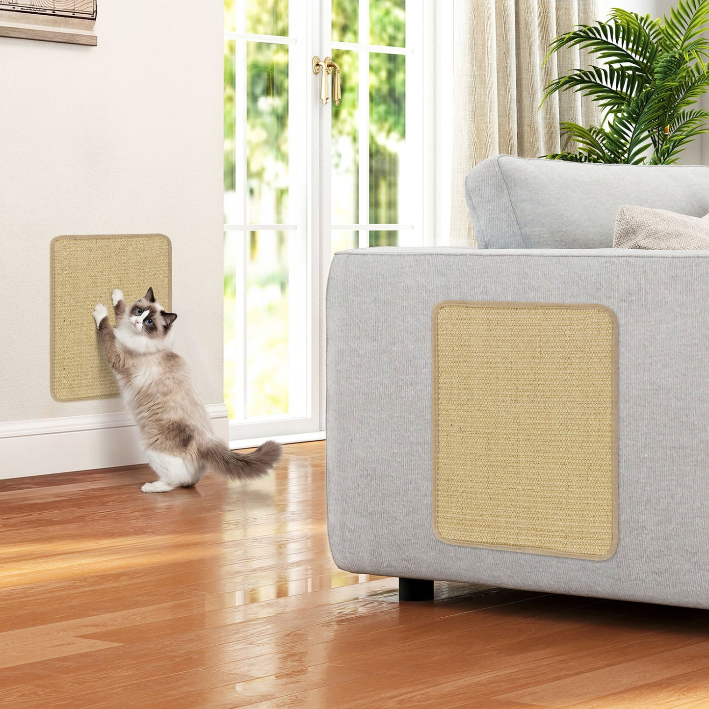 24 x 16 Inch 6-Piece Cat Scratcher Mat Set