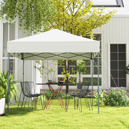 6.6 x 6.6 Feet Outdoor Pop-up Canopy Tent with UPF 50+ Sun Protection-Blue