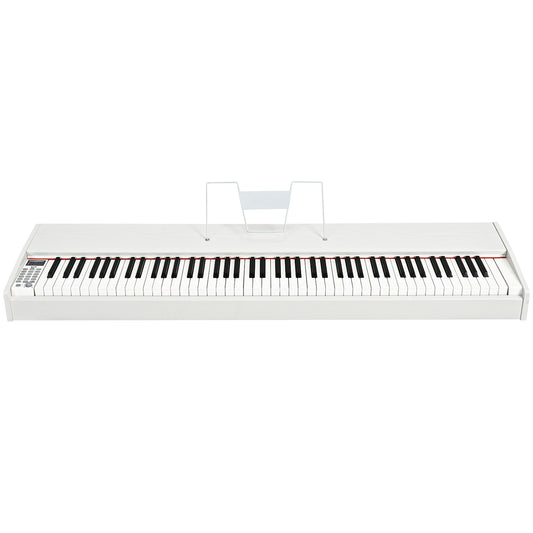 88-Key Full Size Digital Piano Weighted Keyboard with Sustain Pedal-White