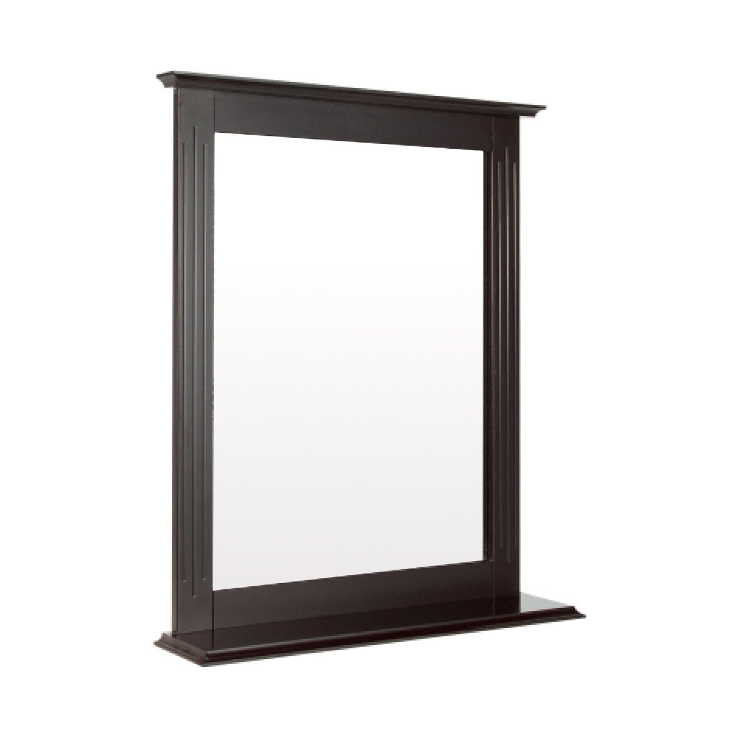 Wall-Mounted Multipurpose Vanity Mirror with Shelf-Black