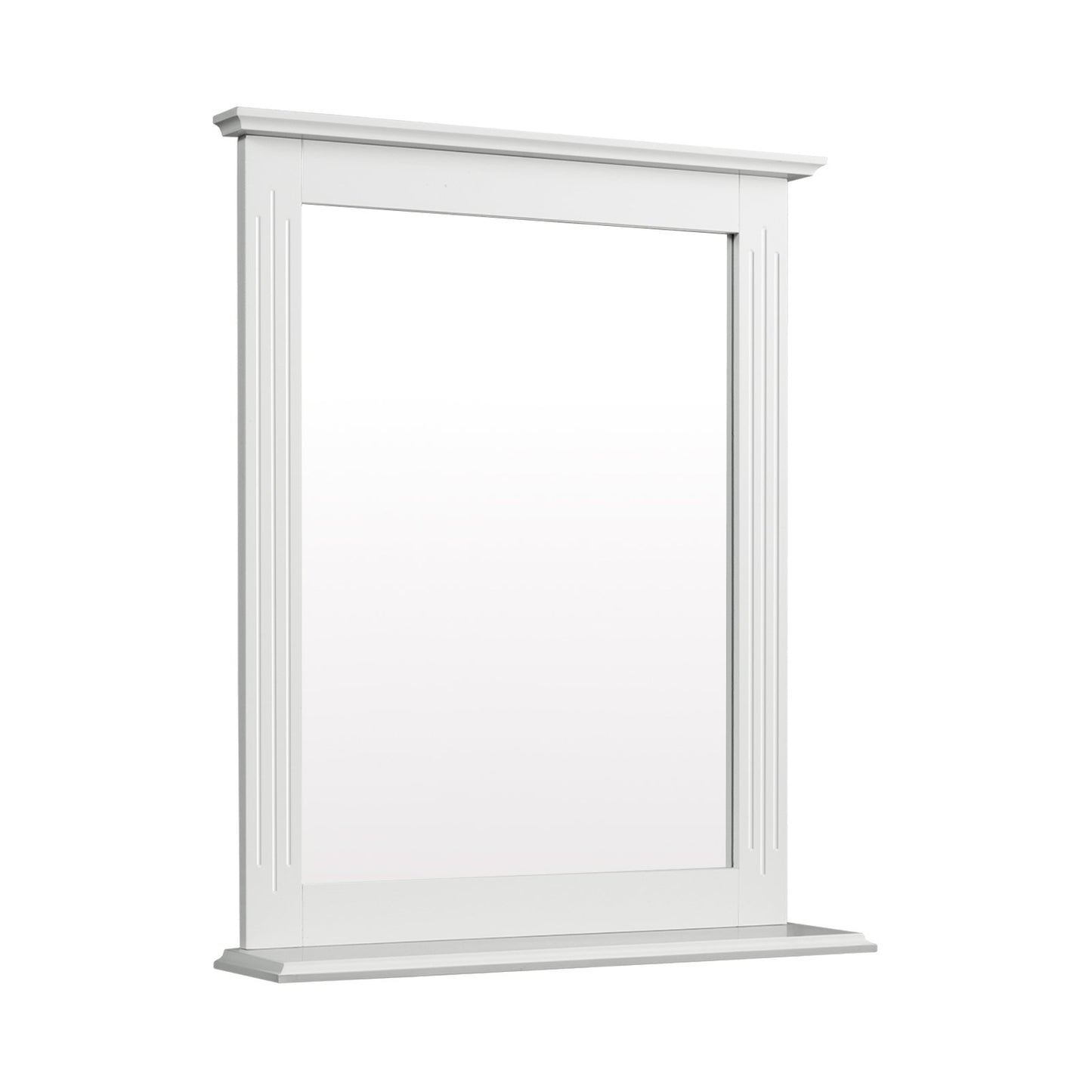 Wall-Mounted Multipurpose Vanity Mirror with Shelf-Black