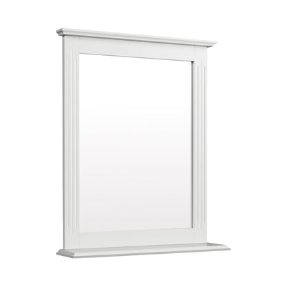 Wall-Mounted Multipurpose Vanity Mirror with Shelf-Black