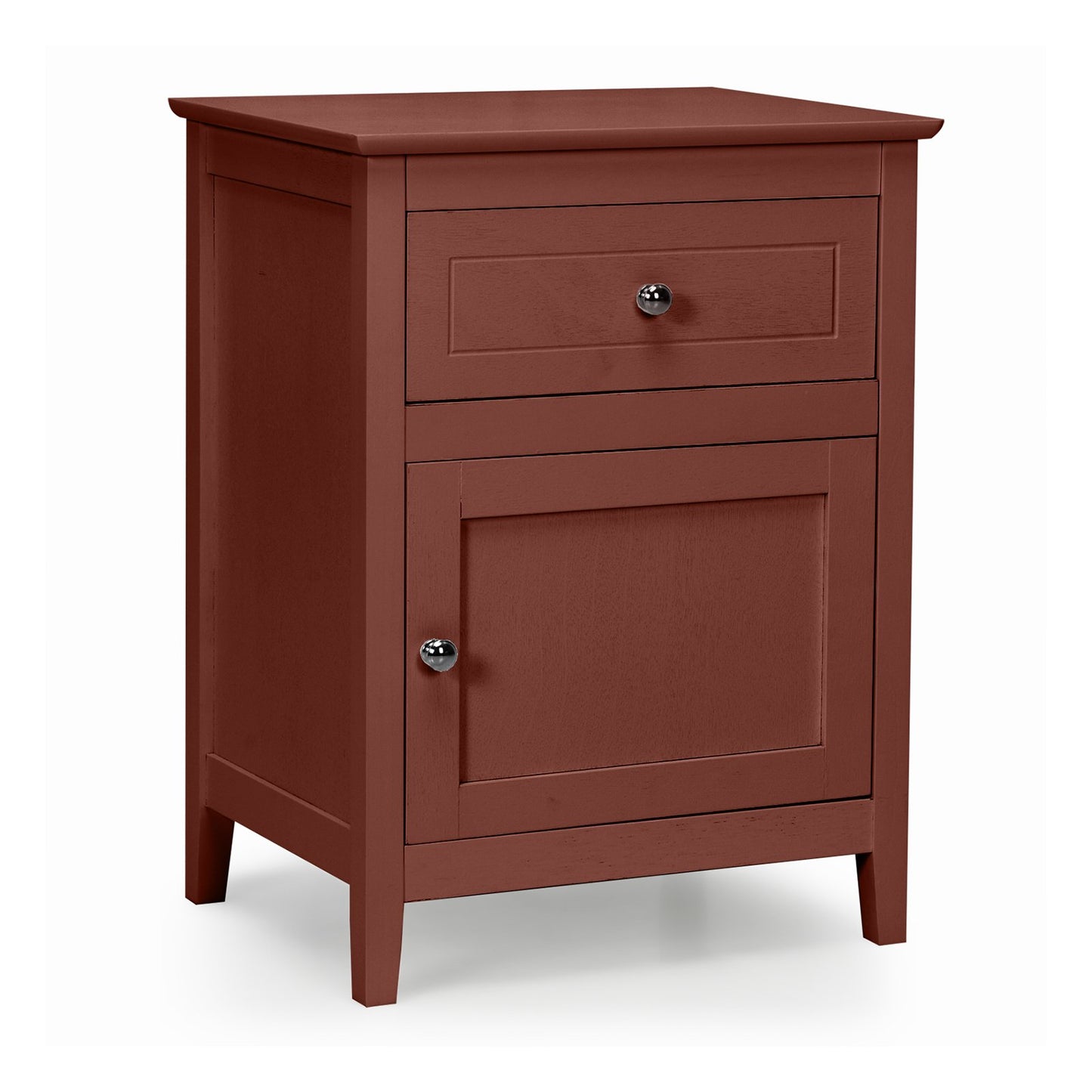 2-Tier Accent Table with Spacious Tabletop-Dark Brown