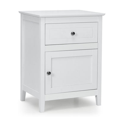 2-Tier Accent Table with Spacious Tabletop-Dark Brown