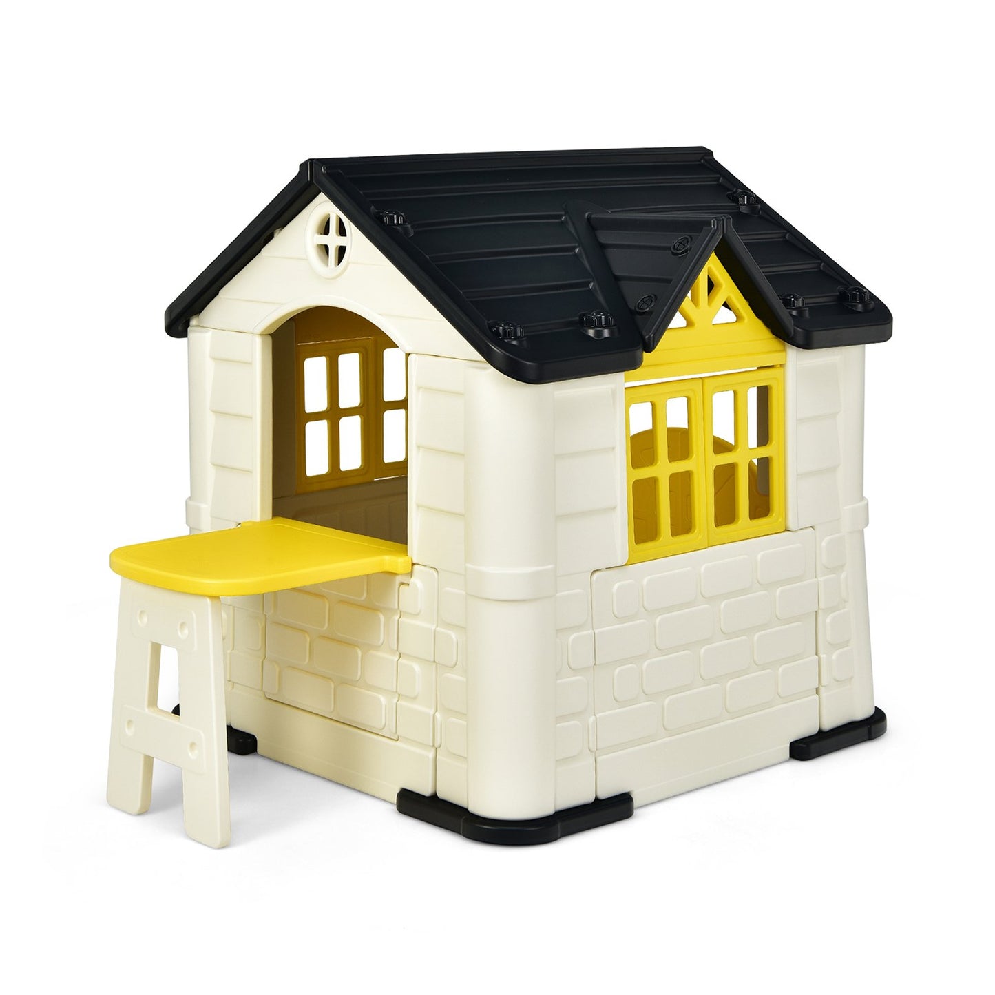 Kid’s Playhouse Pretend Toy House For Boys and Girls 7 Pieces Toy Set-Blue