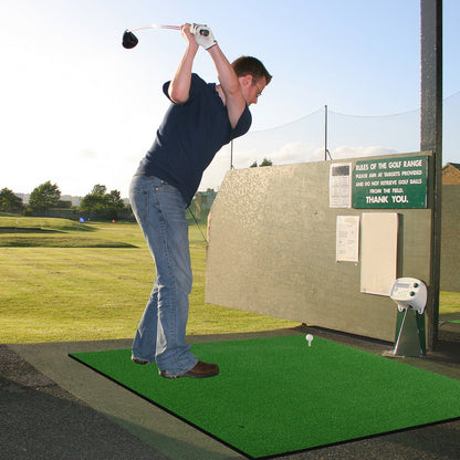 5 x 3 Feet Standard Real Feel Golf Practice Hitting Mat with Synthetic Turf and 3 Tees