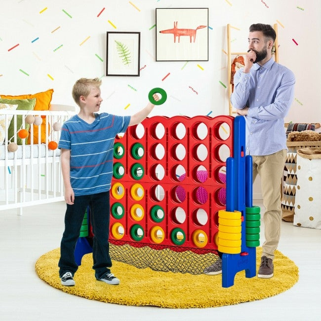 4-to-Score Giant Game Set with Net Storage-Blue