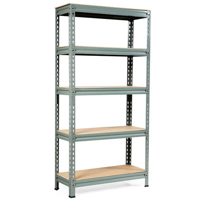 5-Tier Steel Shelving Unit Storage Shelves Heavy Duty Storage Rack-Blue