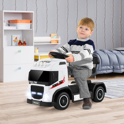 6V Kids Electric Ride-on Truck with Height Adjustable Seat-Pink