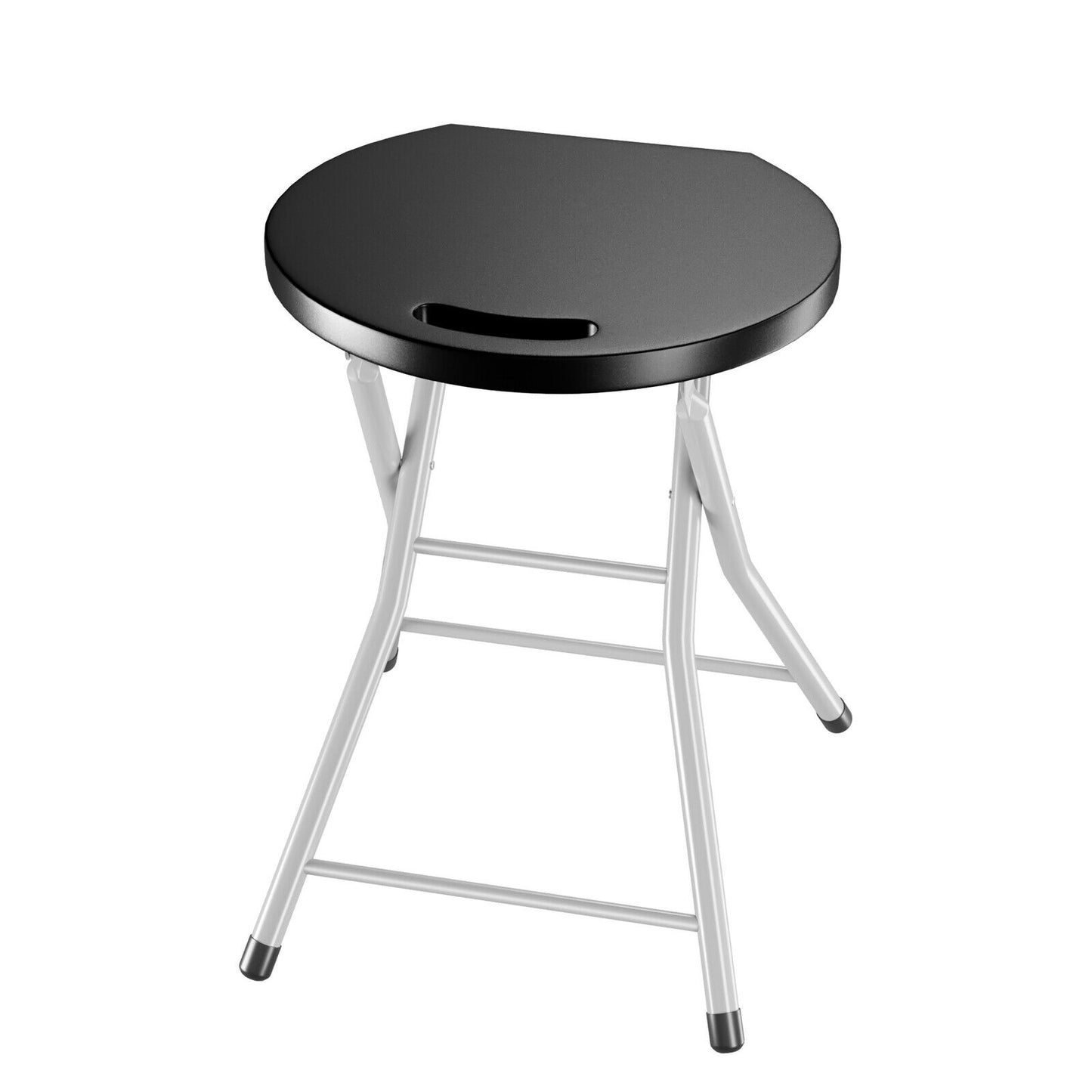 28 Inch Portable Folding Stools with 330lbs Limited Sturdy Frame