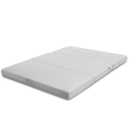 4 Inch Folding Sofa Bed Foam Mattress with Handles-Queen Size