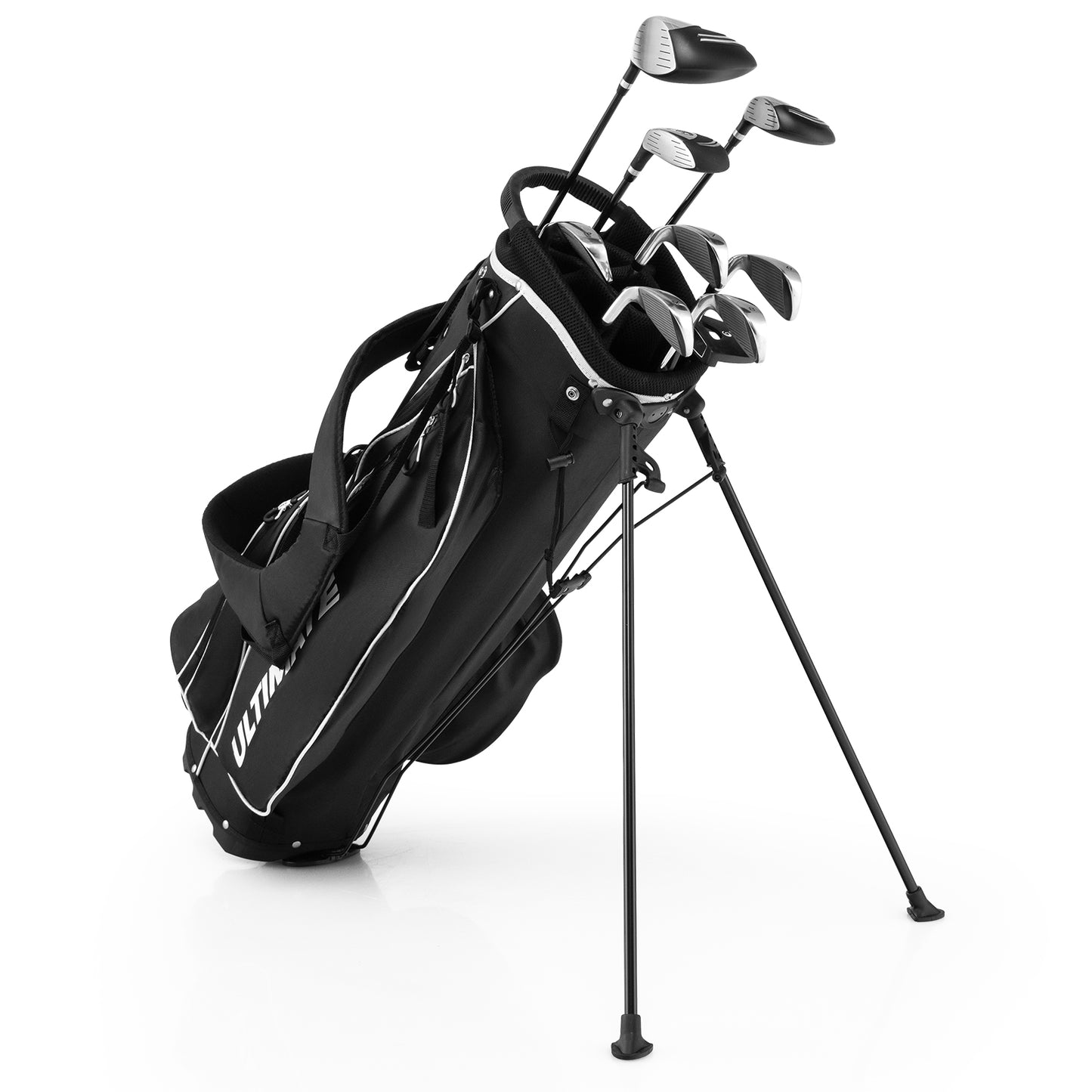 Men’s Profile Complete Golf Club Package Set Includes 10 Pieces-Black