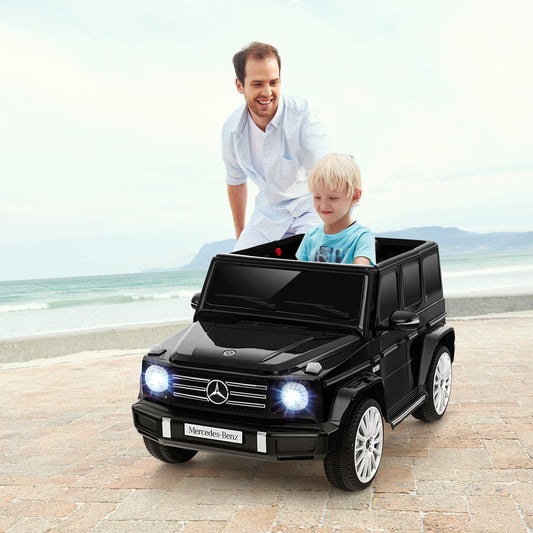 12V Battery Powered Licensed Mercedes-Benz G500 Kids Ride-on Car-Black