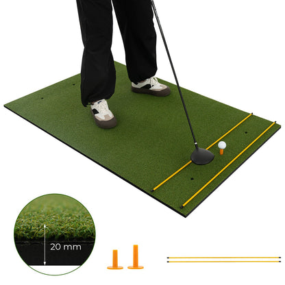 5 x 3 ft Artificial Turf Grass Practice Mat for Indoors and Outdoors-32mm