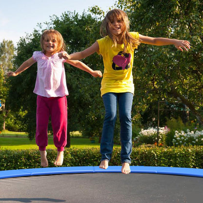 14 Feet Waterproof and Tear-Resistant Universal Trampoline Safety Pad Spring Cover-Blue