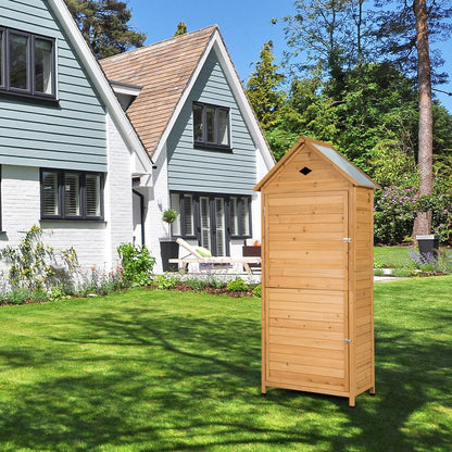 Wooden Outdoor Lockable Garden Tool Storage