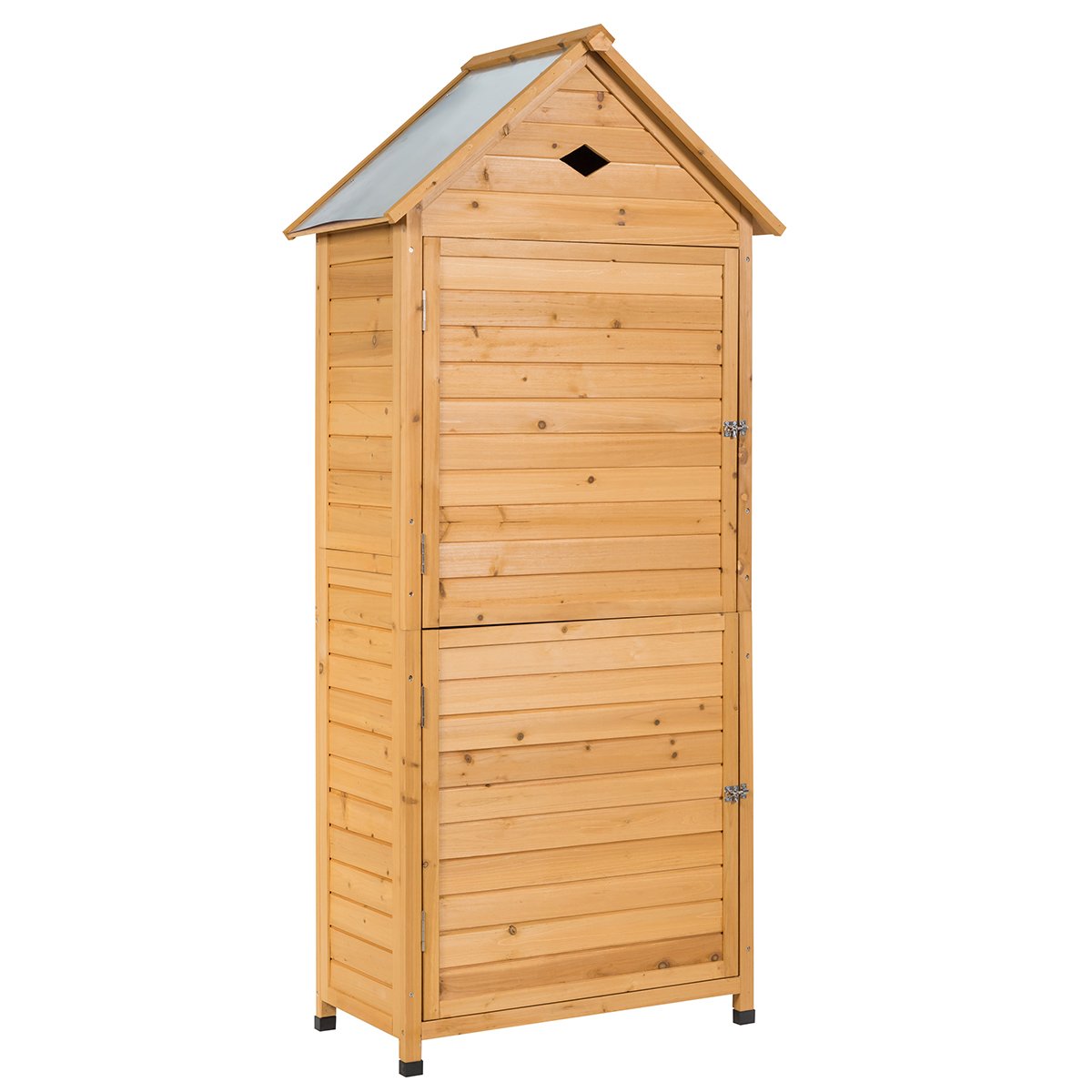 Wooden Outdoor Lockable Garden Tool Storage