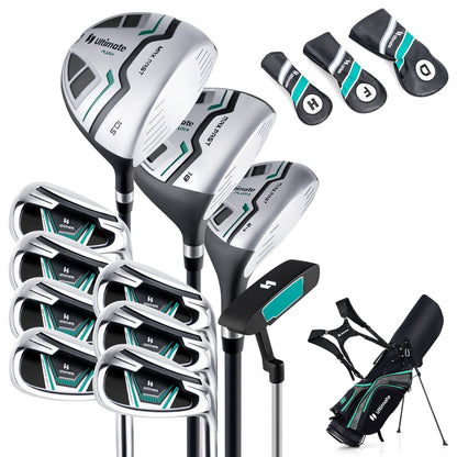 11 Pieces Complete Golf Club Package Set-Blue
