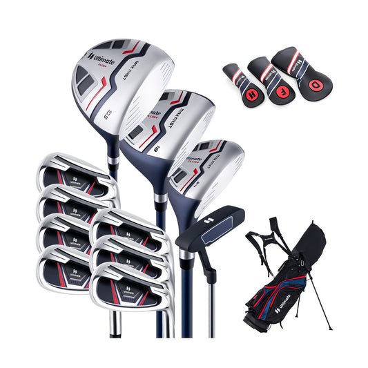 11 Pieces Complete Golf Club Package Set-Blue