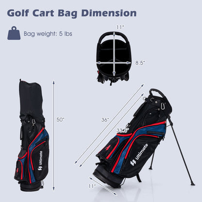 11 Pieces Complete Golf Club Package Set-Blue