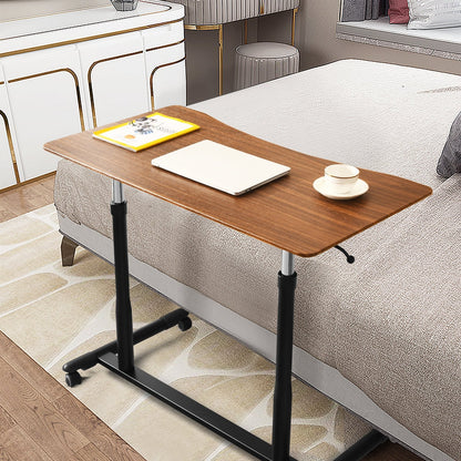 Height Adjustable Computer Desk Sit to Stand Rolling Notebook Table -Black