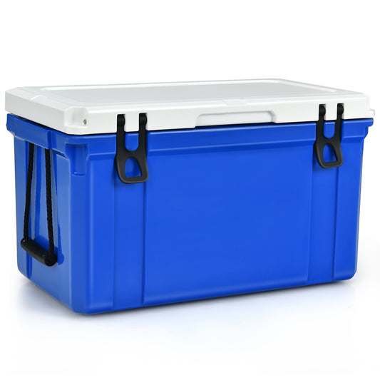58 Quart Leak-Proof Portable Cooler  Ice Box for Camping-Blue