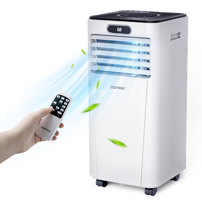 10000 BTU Portable Air Conditioner with Remote Control-Dark Blue