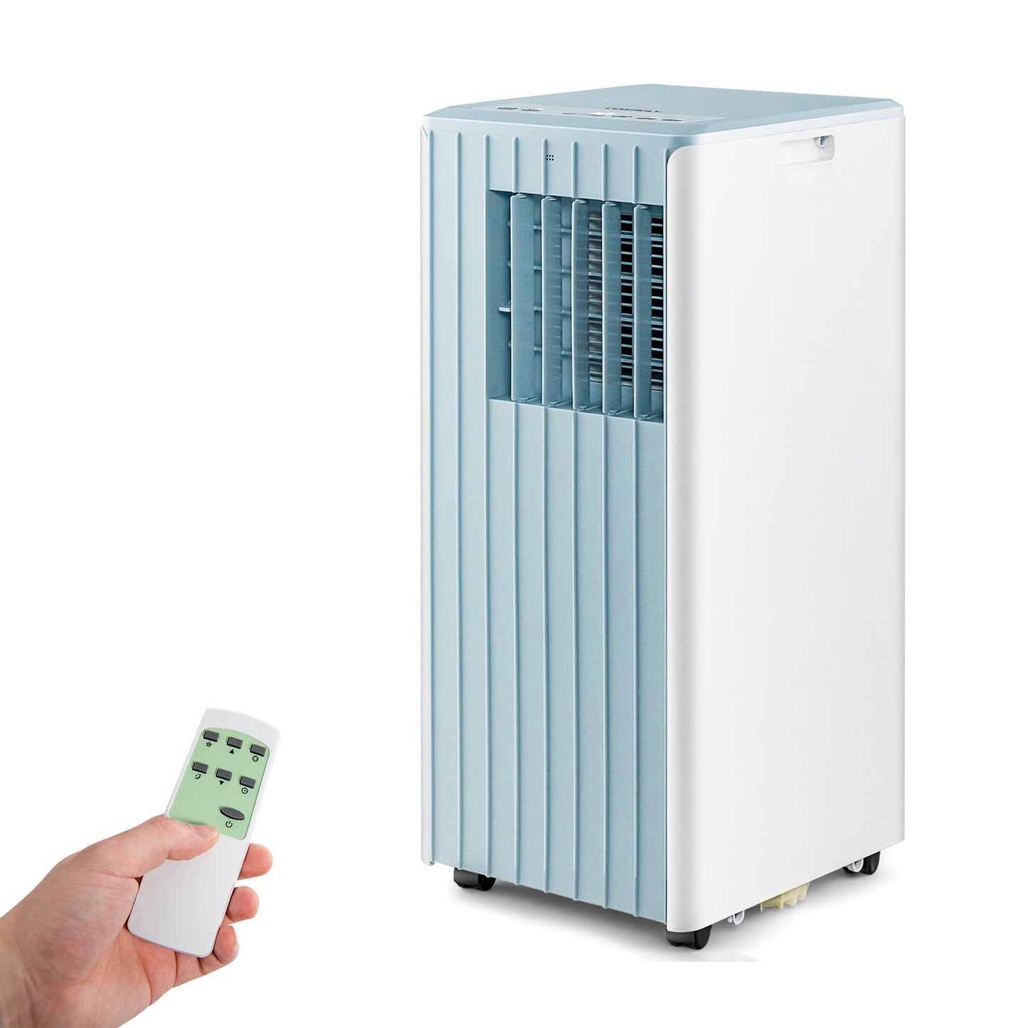 3-in-1 10000 BTU Air Conditioner with Humidifier and Smart Sleep Mode-Black