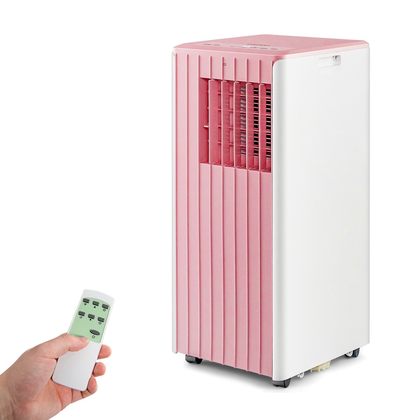 3-in-1 10000 BTU Air Conditioner with Humidifier and Smart Sleep Mode-Black