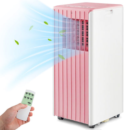 3-in-1 10000 BTU Air Conditioner with Humidifier and Smart Sleep Mode-Black