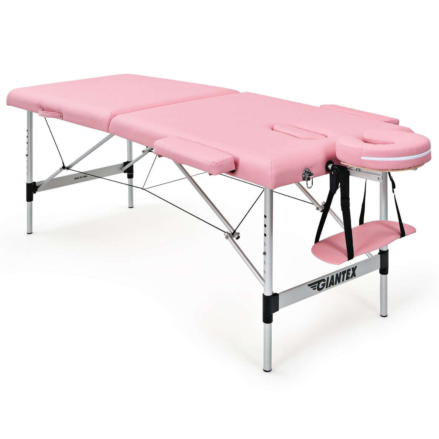 84 Inch L Portable Adjustable Massage Bed with Carry Case for Facial Salon Spa-Black