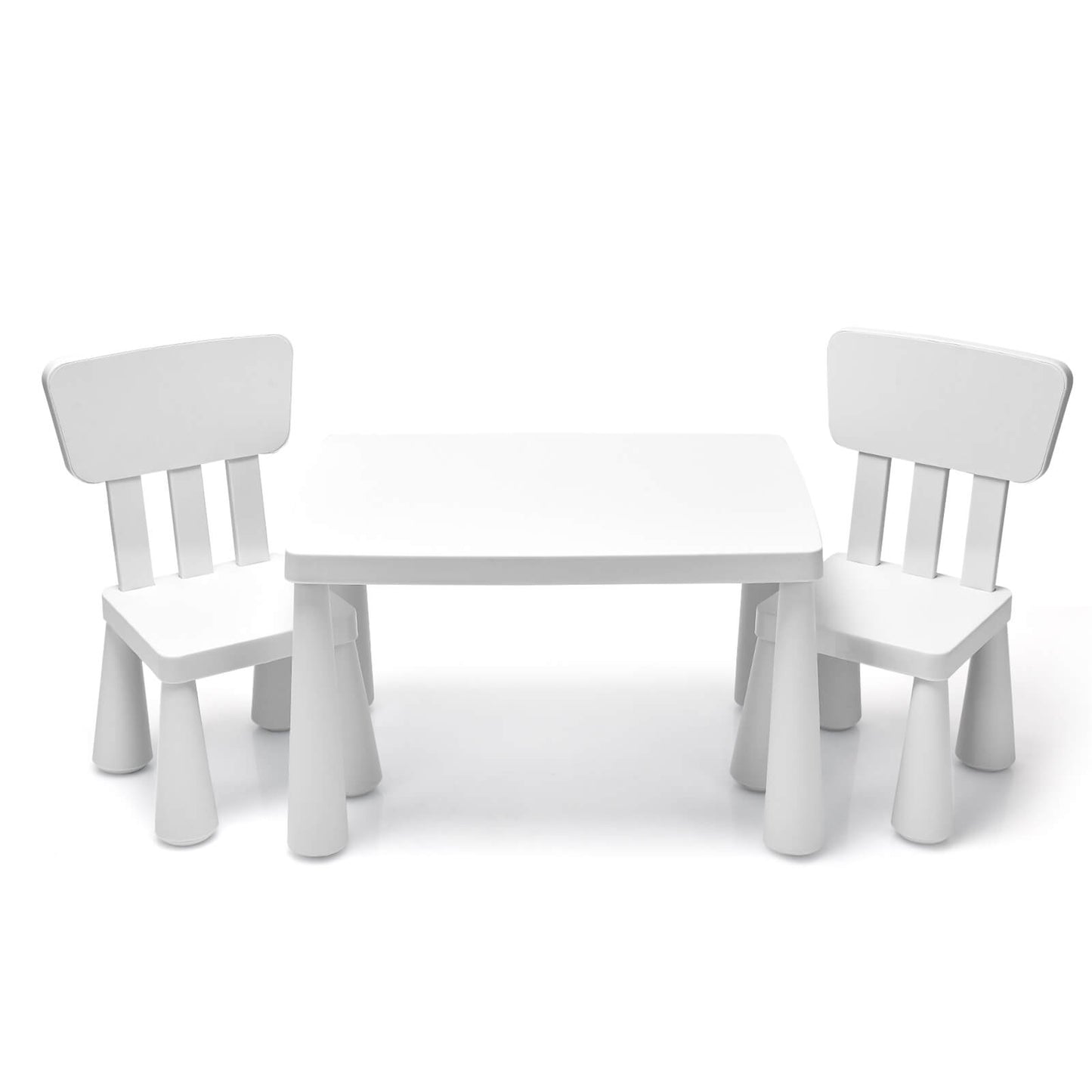 3 Pieces Toddler Multi Activity Play Dining Study Kids Table and Chair Set-Blue