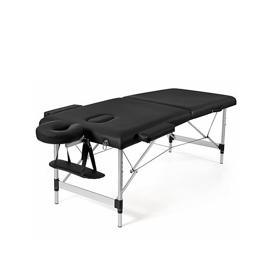 84 Inch L Portable Adjustable Massage Bed with Carry Case for Facial Salon Spa-Black