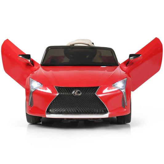 Lexus LC500 Licensed Kids 12V Ride Remote Control Electric Vehicle-Red