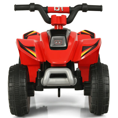 6V Kids Electric ATV 4 Wheels Ride-On Toy -Red