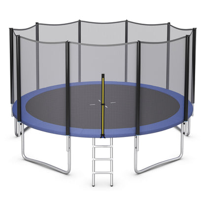 8/10/12/14/15/16 Feet Outdoor Trampoline Bounce Combo with Safety Closure Net Ladder-16 ft