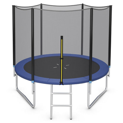 8/10/12/14/15/16 Feet Outdoor Trampoline Bounce Combo with Safety Closure Net Ladder-16 ft