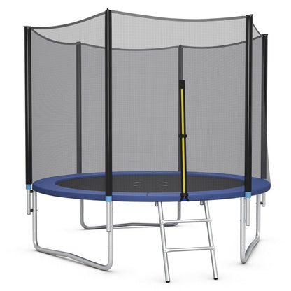 8/10/12/14/15/16 Feet Outdoor Trampoline Bounce Combo with Safety Closure Net Ladder-16 ft