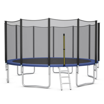 8/10/12/14/15/16 Feet Outdoor Trampoline Bounce Combo with Safety Closure Net Ladder-16 ft