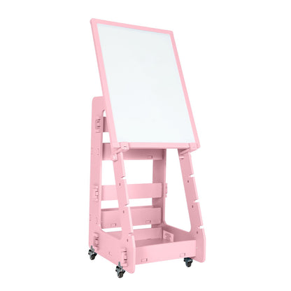 Multifunctional Kids' Standing Art Easel with Dry-Erase Board-Blue
