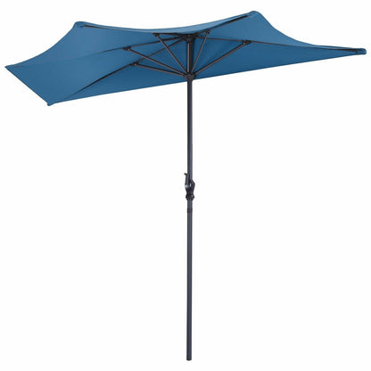 9Ft Patio Bistro Half Round Umbrella -Beige