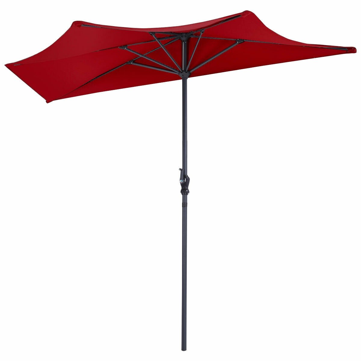 9Ft Patio Bistro Half Round Umbrella -Beige