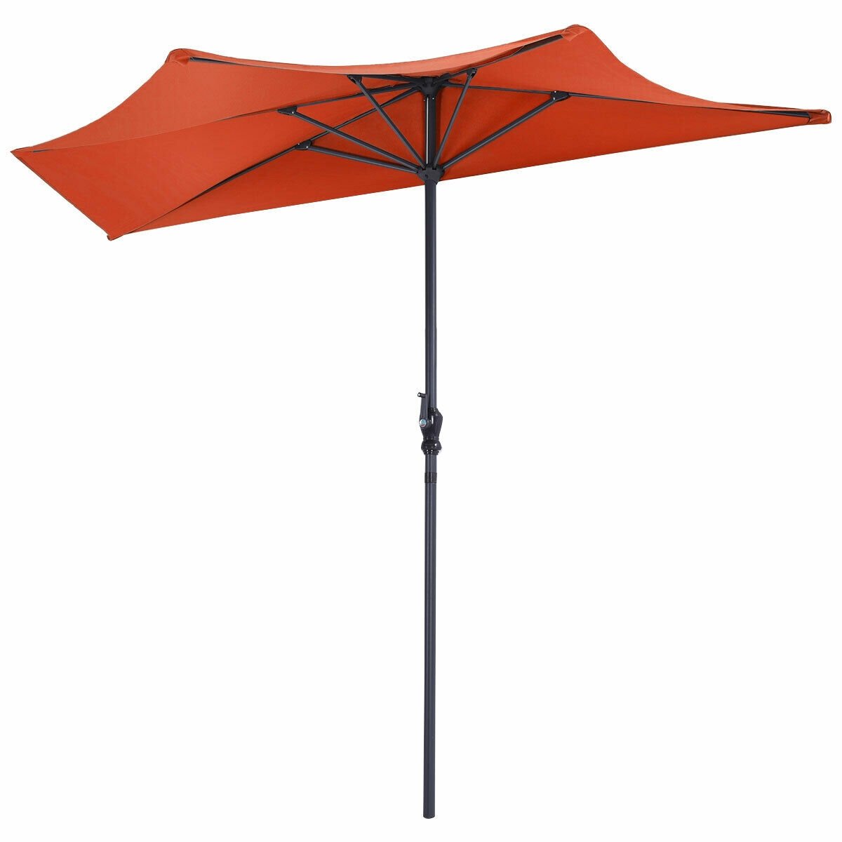 9Ft Patio Bistro Half Round Umbrella -Beige