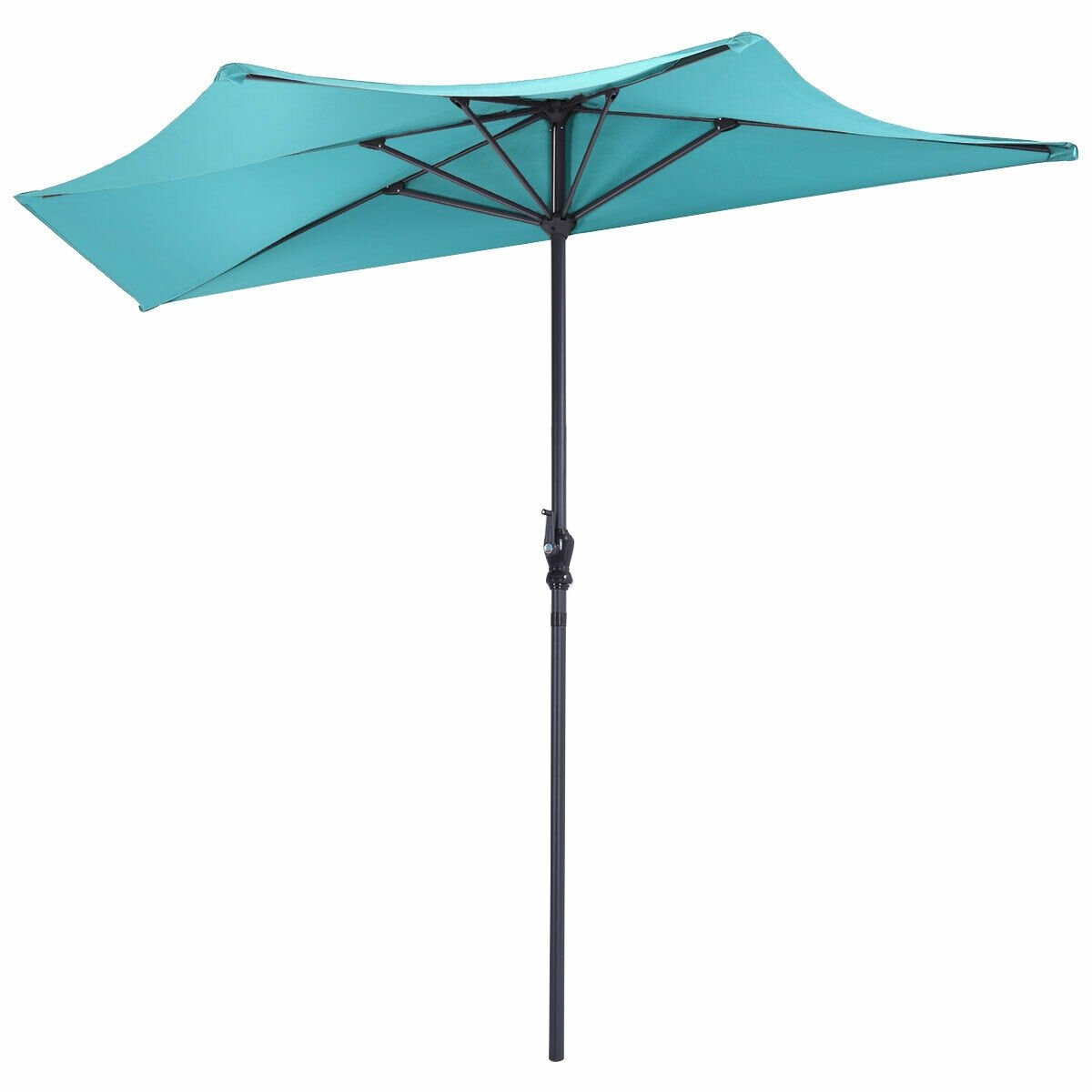 9Ft Patio Bistro Half Round Umbrella -Beige