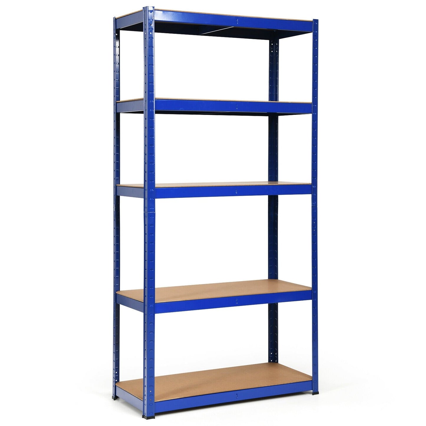 72 Inch Storage Rack with 5 Adjustable Shelves for Books Kitchenware-Black