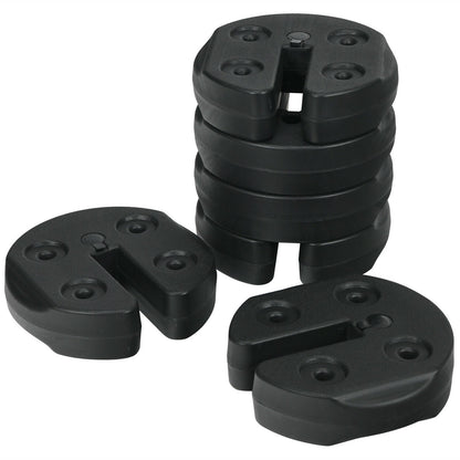 Set of 6 Canopy Weights 30lbs Weight Plate Kit with No-Pinch Design