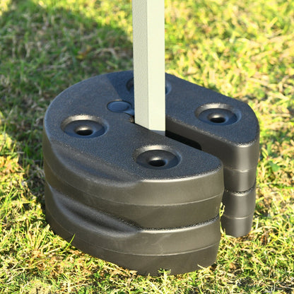 Set of 6 Canopy Weights 30lbs Weight Plate Kit with No-Pinch Design