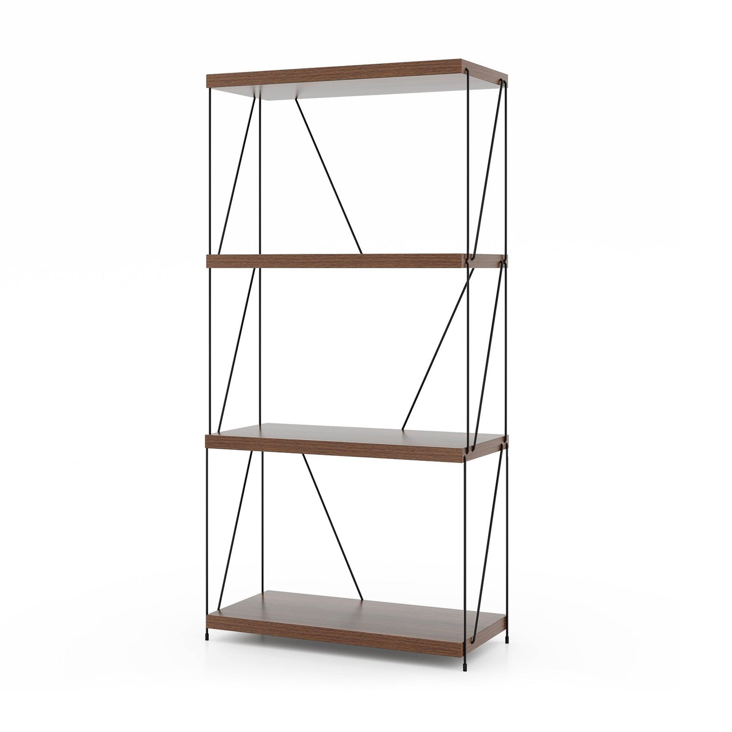 2/3/4/5-Tier Multipurpose Display Rack with Metal Frame-4-Tier