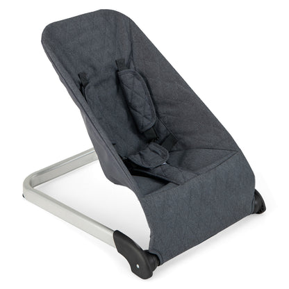 Baby Bouncer Seat with Aluminum and Metal Frame-Gray