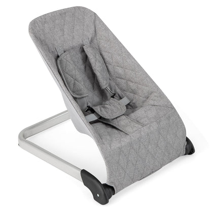 Baby Bouncer Seat with Aluminum and Metal Frame-Beige